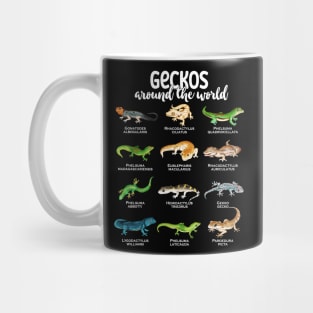 Geckos around the world - Types of Geckos Mug